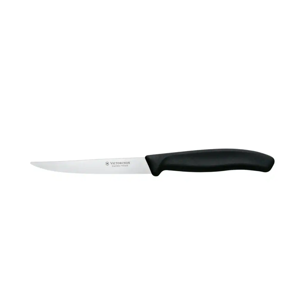 Set 6 coltelli bistecca manico nero - Swiss Classic
