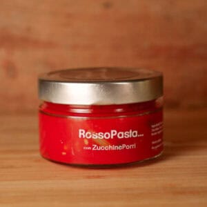 RossoPasta con Zucchine e Porri