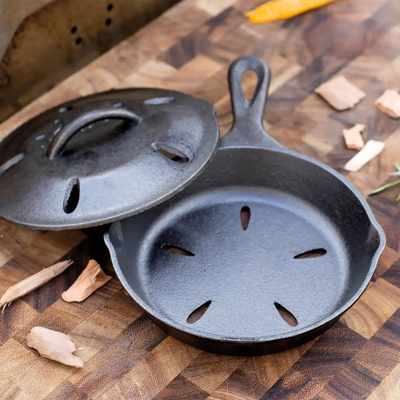 Padella per Affumicare con Coperchio Ø 16,5 cm - immagine 3