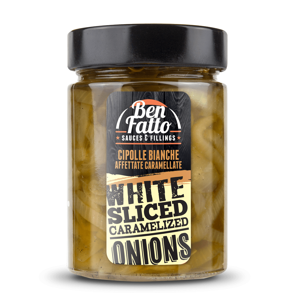 White Sliced Caramelized Onions - Cipolle Bianche Affettate Caramellate