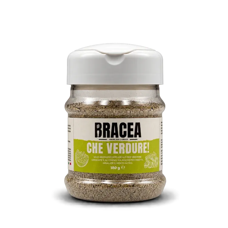 Barattolo da 180 g di Che Verdure!, sale aromatizzato Bracea per verdure